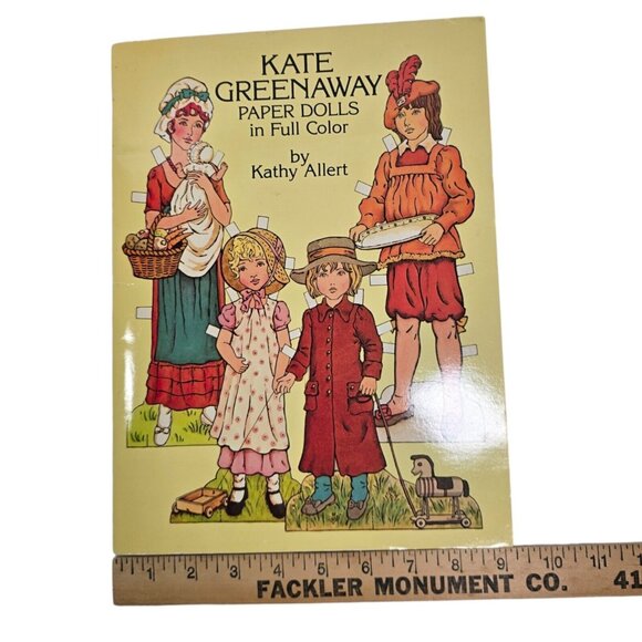 Kate Greenaway Paper Dolls Kathy Allert 1981 Dover Book Vintage Victorian Style - Picture 10 of 11